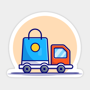 Delivery Package Cartoon Vector Icon Illustration Sticker